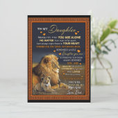 Dochterliefhebbers | Voor mijn dochter liefde papa Kaart (Staand voorkant)