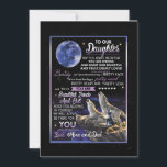 Dochterliefhebbers | Voor onze dochter liefde mama Kaart<br><div class="desc">Dochterliefhebbers | Voor onze dochter je bent mooi van binnen en buiten liefde mama en papa</div>