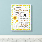 Dochterovers | Naar mijn beste dochter in de wet Canvas Afdruk (Insitu (Houten vloer))