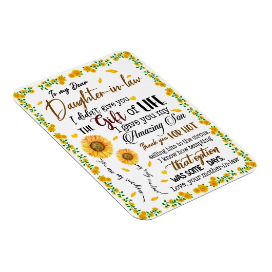 Dochterovers | Naar mijn beste dochter in de wet Magneet (Rechterzijde)