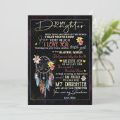 Dochterovers | Naar mijn dochter-liefdesmoeder Feestdagenkaart (Staand voorkant)