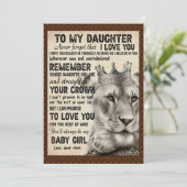 Dochterovers | Naar mijn dochter-liefdesmoeder Feestdagenkaart (Staand voorkant)