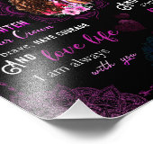 Dochterovers | Naar mijn dochter-liefdesmoeder Foto Afdruk (Hoek)