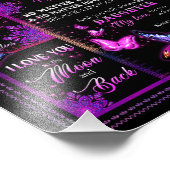 Dochterovers | Naar mijn dochter-liefdesmoeder Foto Afdruk (Hoek)