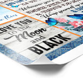 Dochterovers | Naar mijn dochter-liefdesmoeder Foto Afdruk (Hoek)