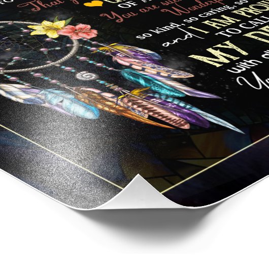 Dochterovers | Naar mijn dochter-liefdesmoeder Foto Afdruk (Hoek)