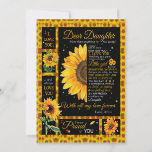 Dochterovers Naar mijn dochter-liefdesmoeder Kaart