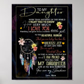 Dochterovers | Naar mijn dochter-liefdesmoeder Poster (Voorkant)