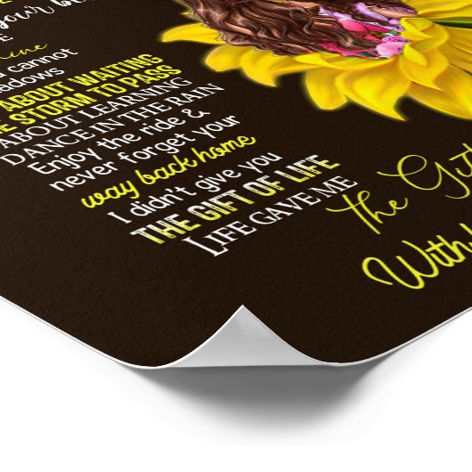 Dochterovers | Naar mijn dochter-liefdesmoeder Poster (Hoek)