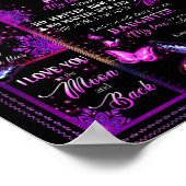 Dochterovers | Naar mijn dochter-liefdesmoeder Poster (Hoek)