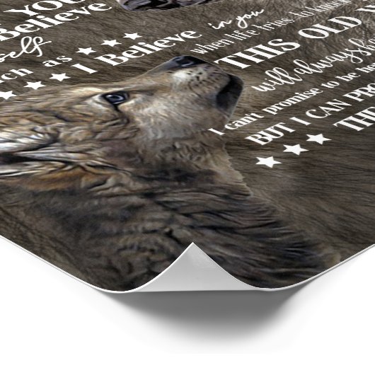 Dochterovers | Naar mijn dochter-liefdesmoeder Poster (Hoek)