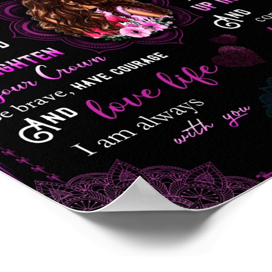 Dochterovers | Naar mijn dochter-liefdesmoeder Poster (Hoek)