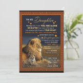 Dochterovers | Naar mijn dochter Love Dad Feestdagenkaart (Staand voorkant)