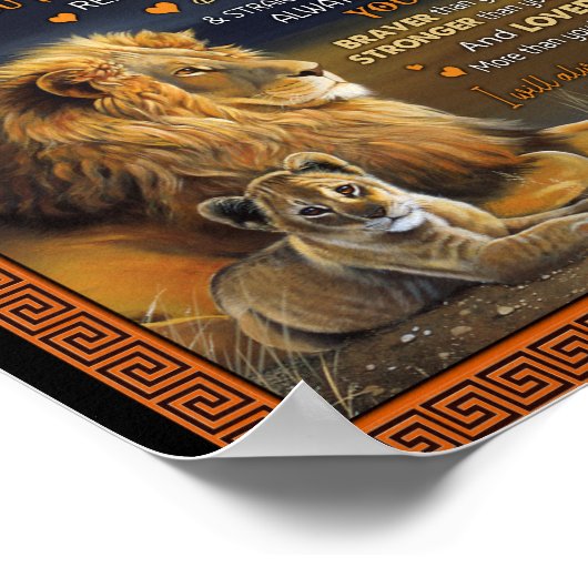 Dochterovers | Naar mijn dochter Love Dad Poster (Hoek)