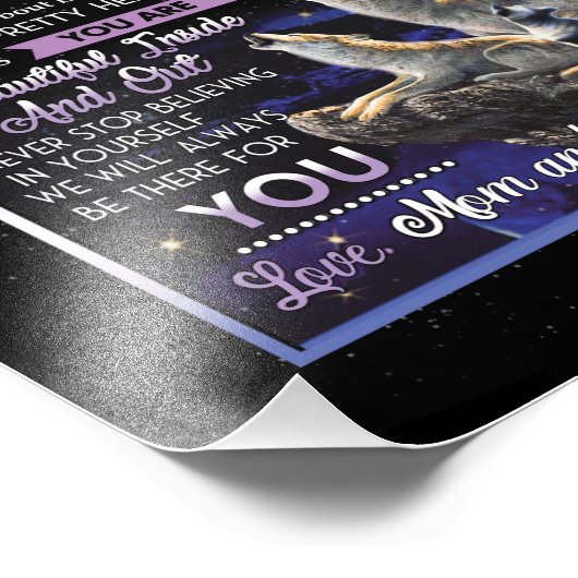 Dochterovers | Naar onze dochter-liefhebbers van m Foto Afdruk (Hoek)