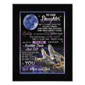 Dochterovers | Naar onze dochter-liefhebbers van m Foto Afdruk (Voorkant)