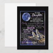 Dochterovers | Naar onze dochter-liefhebbers van m Kaart (Voorkant / Achterkant)