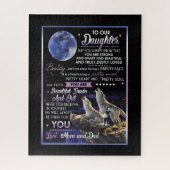 Dochterovers | Naar onze dochter-liefhebbers van m Legpuzzel (Verticaal)