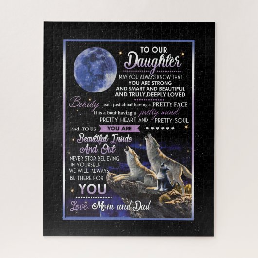 Dochterovers | Naar onze dochter-liefhebbers van m Legpuzzel (Verticaal)