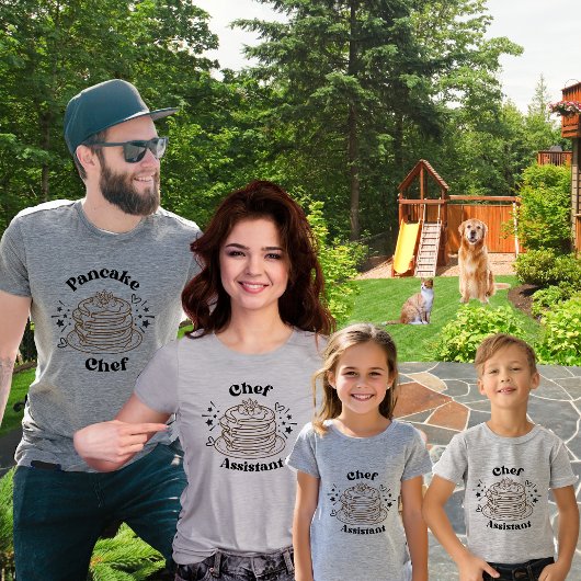 Dochters bijpassende pannenkoek t-shirt