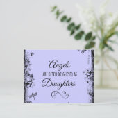 Dochters citaat: Engelen zijn vaak Briefkaart (Staand voorkant)