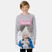 Dochters Foto Meisjes Roze Schort (Gedragen)