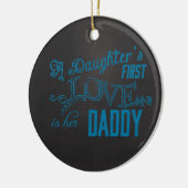dochters houden eerst van haar vader keramisch ornament (Links)