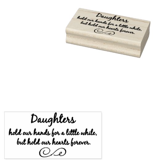 Dochters Rubberstempel (Gestempeld)