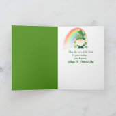 Dochter's St. Patrick's Day Vierbladige Klavers Kaart (Binnen)