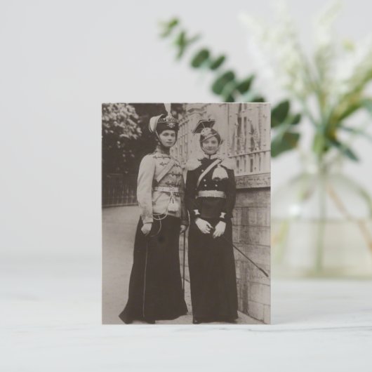 Dochters Tsaar OLGA & TATIANA Romanov Rusland #279 Briefkaart (Staand voorkant)