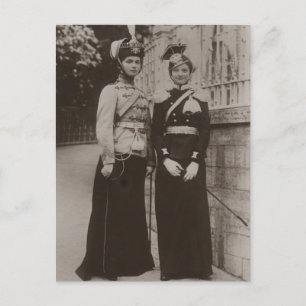 Dochters Tsaar OLGA & TATIANA Romanov Rusland #279 Briefkaart