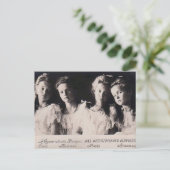 Dochters Tsaar - OTMA Romanov van Rusland #256 Briefkaart (Staand voorkant)