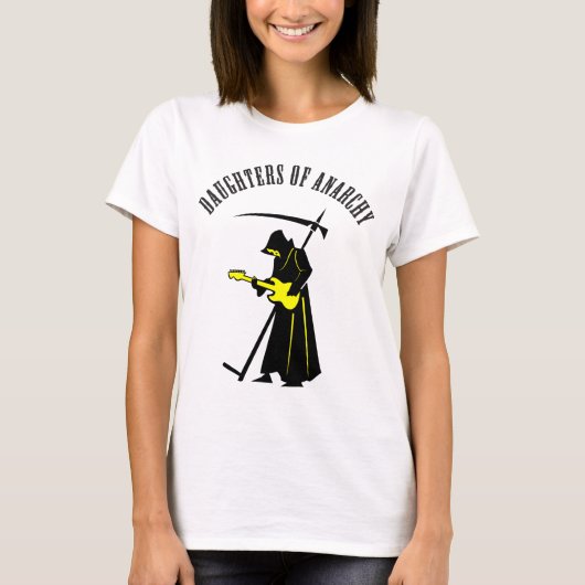 Dochters van Anarchy Biker Death Metal Zombie T-shirt (Voorkant)