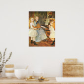 Dochters van Catulle Mendes door Pierre Renoir Poster (Keuken)