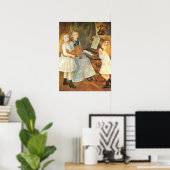 Dochters van Catulle Mendes door Pierre Renoir Poster (Thuiskantoor)