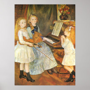 Dochters van Catulle Mendes door Pierre Renoir Poster