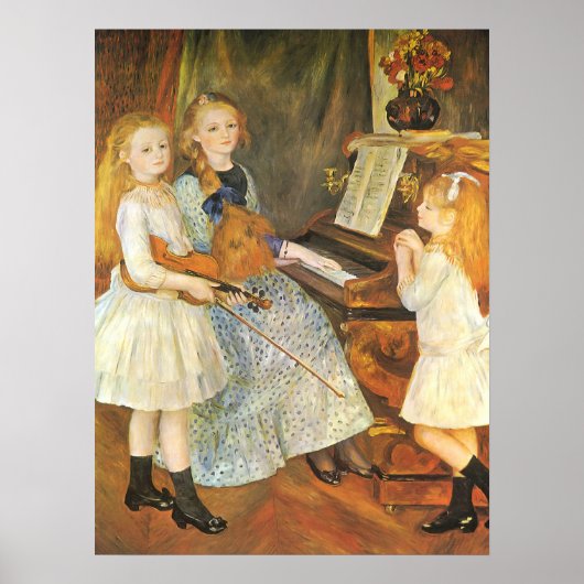 Dochters van Catulle Mendes door Pierre Renoir Poster (Voorkant)