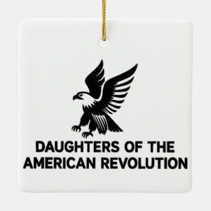 Dochters van de Amerikaanse Revolutie DAR adelaar Keramisch Ornament