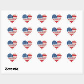 Dochters van de Amerikaanse Revolutie DAR VS Histo Hart Sticker (Vel)