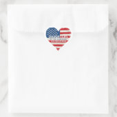 Dochters van de Amerikaanse Revolutie DAR VS Histo Hart Sticker (Tas)