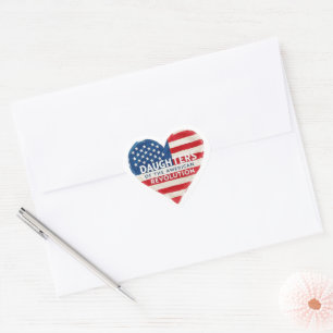 Dochters van de Amerikaanse Revolutie DAR VS Histo Hart Sticker