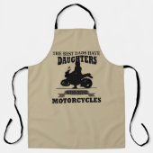 dochters van de beste dads rijden motorfiets schort (Voorkant)