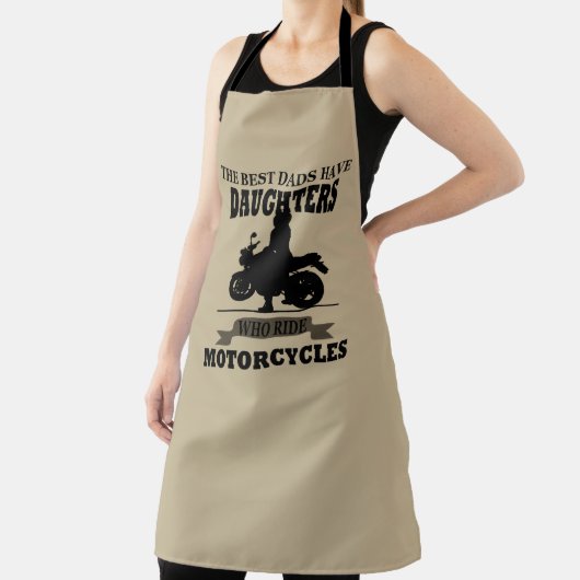 dochters van de beste dads rijden motorfiets schort (Insitu)