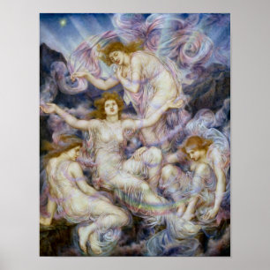 Dochters van de Nevel door Evelyn De Morgan Print