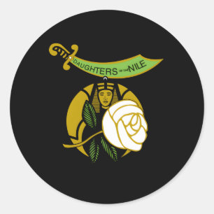Dochters van de Nijl Oes Zuster Don Eastern Star Ronde Sticker