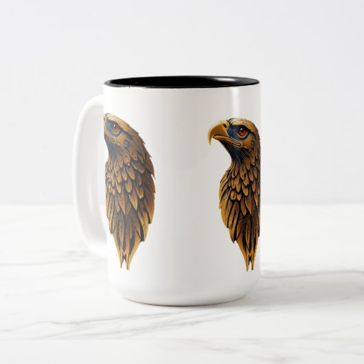 Dochters van de Sky Aviation Tweekleurige Koffiemok (Voorkant links)