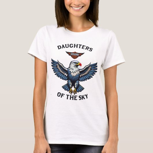 Dochters van het Sky Aviation Club Logo T-shirt (Voorkant)