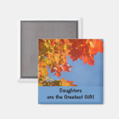Dochters zijn de Grootste Geschenken! magneten Blu (Voorkant / Achterkant)