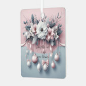 Dochters zijn geschenk uit de hemel kerstversierin metalen ornament (Voorkant links)