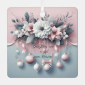 Dochters zijn geschenk uit de hemel kerstversierin metalen ornament (Voorkant)